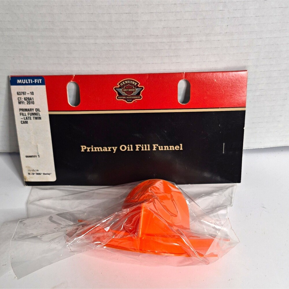 Genuine Harley-Davidson Primary Oil Fill Funnel Part 63797-10 New In Package
